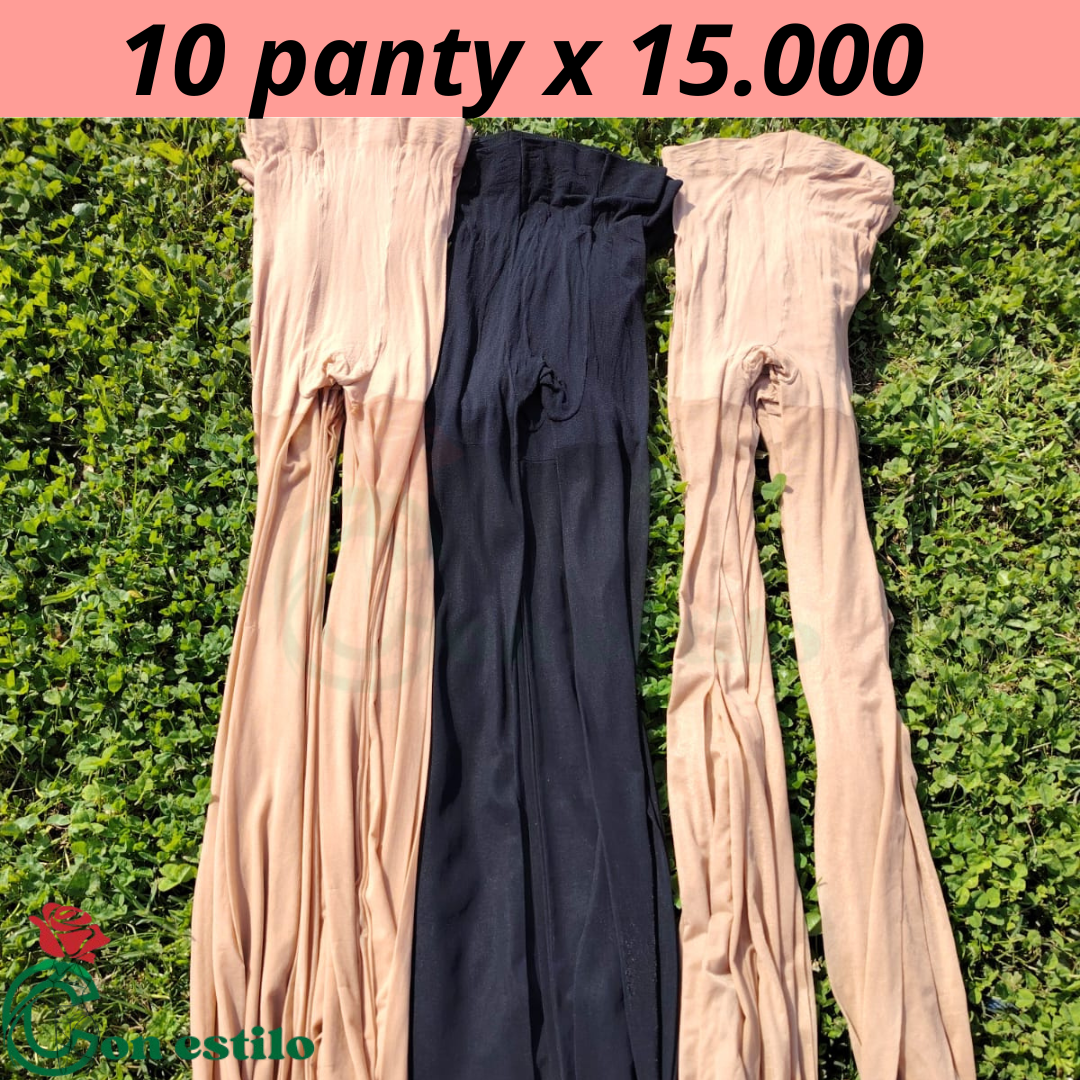 panty mujer adulto grande 10 unidades por 15000