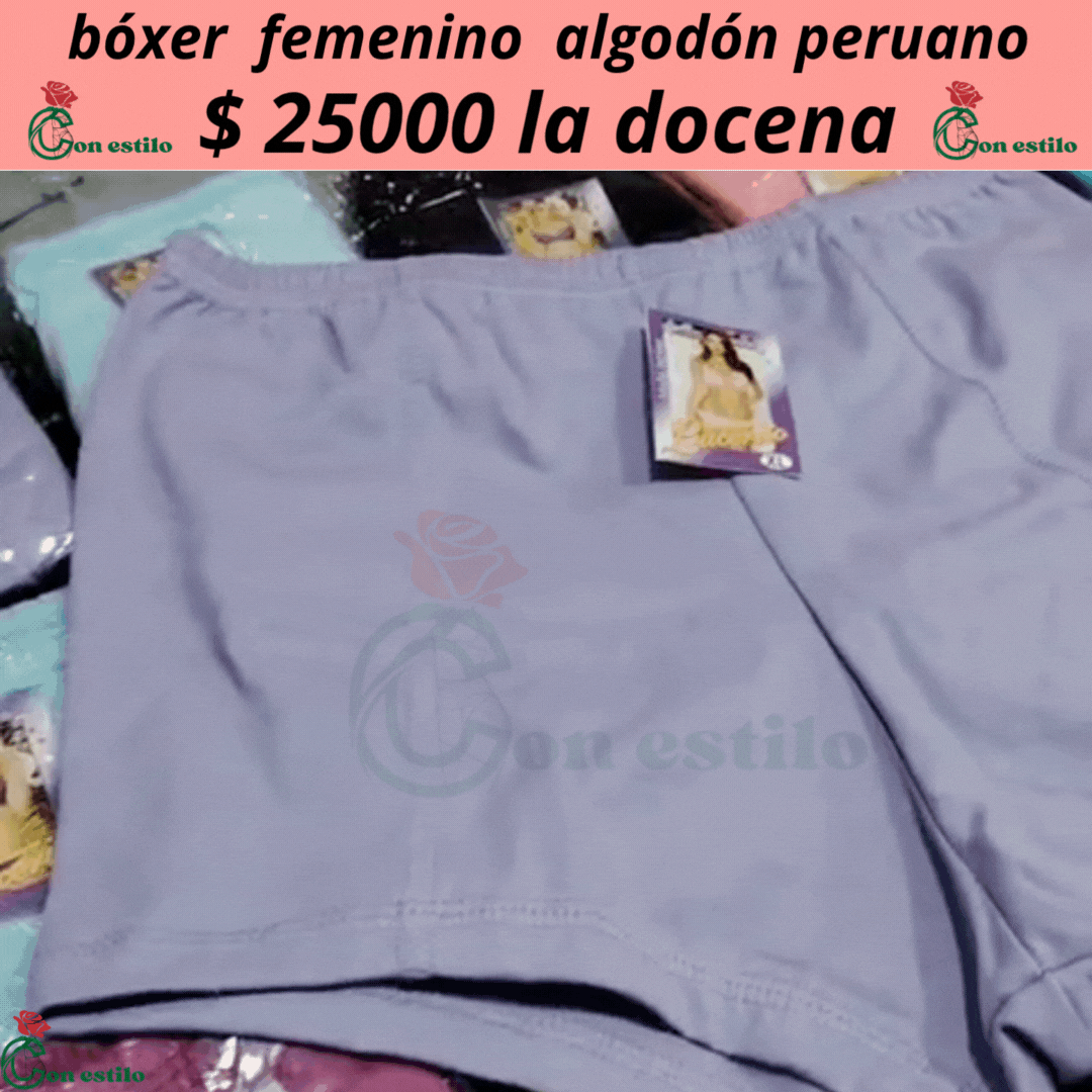 BOXER FEMENINO SEÑORA 25000 LA DOCENA PERU