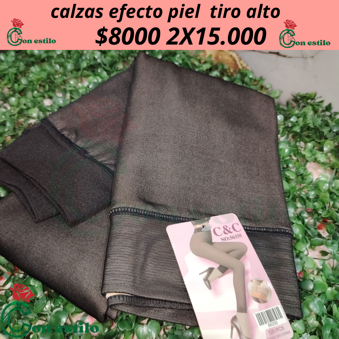 calza efecto piel 8000 2x15.000