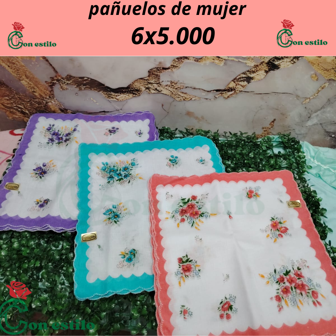 pañuelos mujer 6x5000