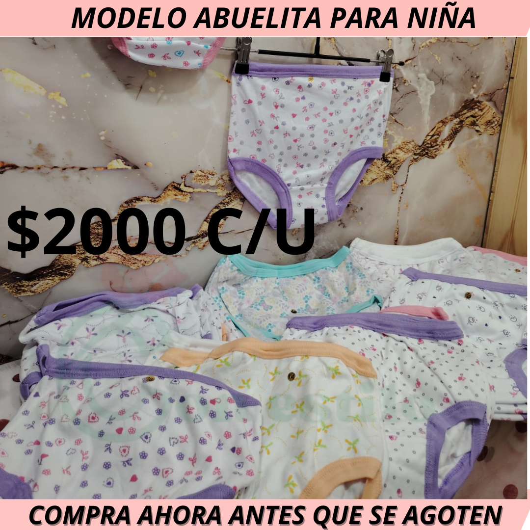 CALZON NIÑA MODELO ABUELITA 2000C/U