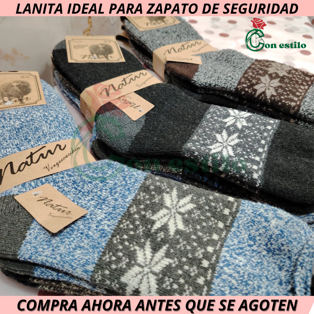 SOQUETE LANA IDEAL PARA ZAPATO SEGURIDAD 3X5000