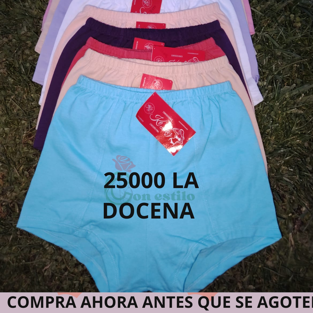 BOXER FEMENINO SEÑORA 25000 LA DOCENA PERU