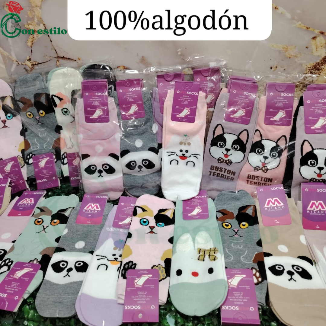 SOQUETES 100%ALGODON MONITOS 7000LA DC