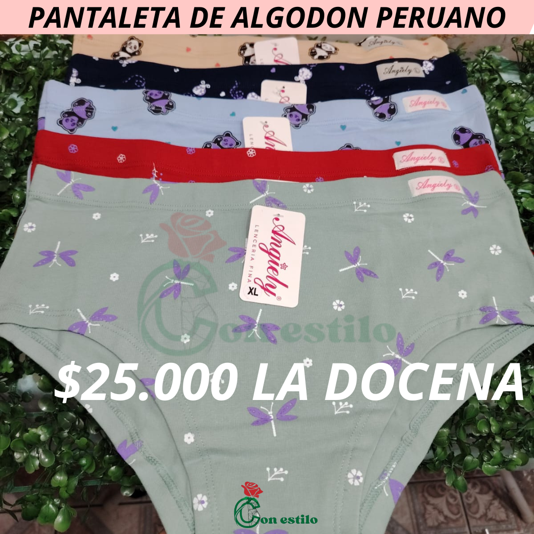 PANTALETA DE ALGODON PERUANO 25000LA DC