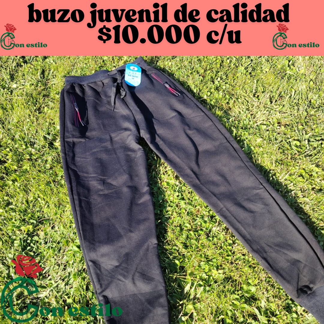 buzo juvenil $10.000 c/u