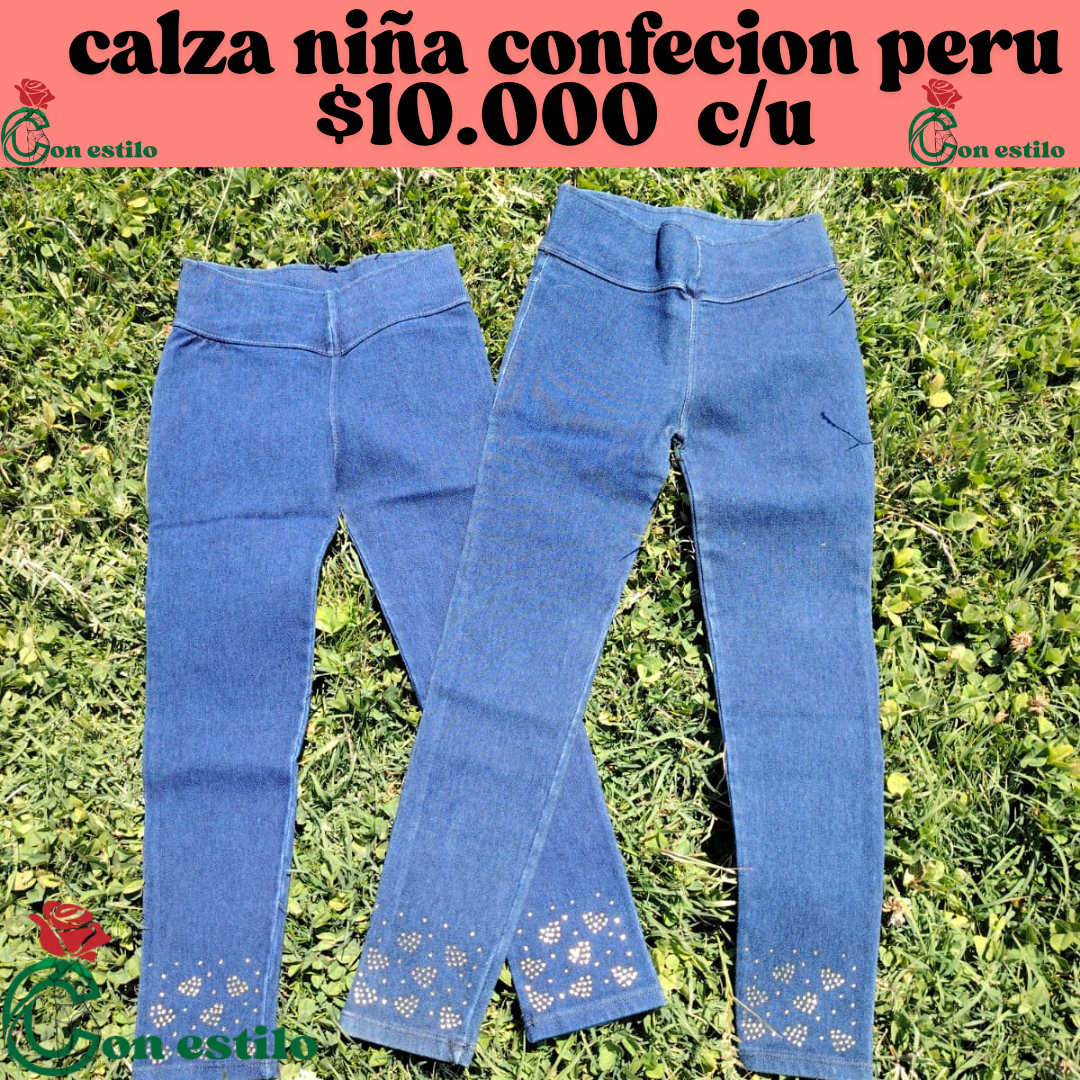 calza para niña peruana $10.000