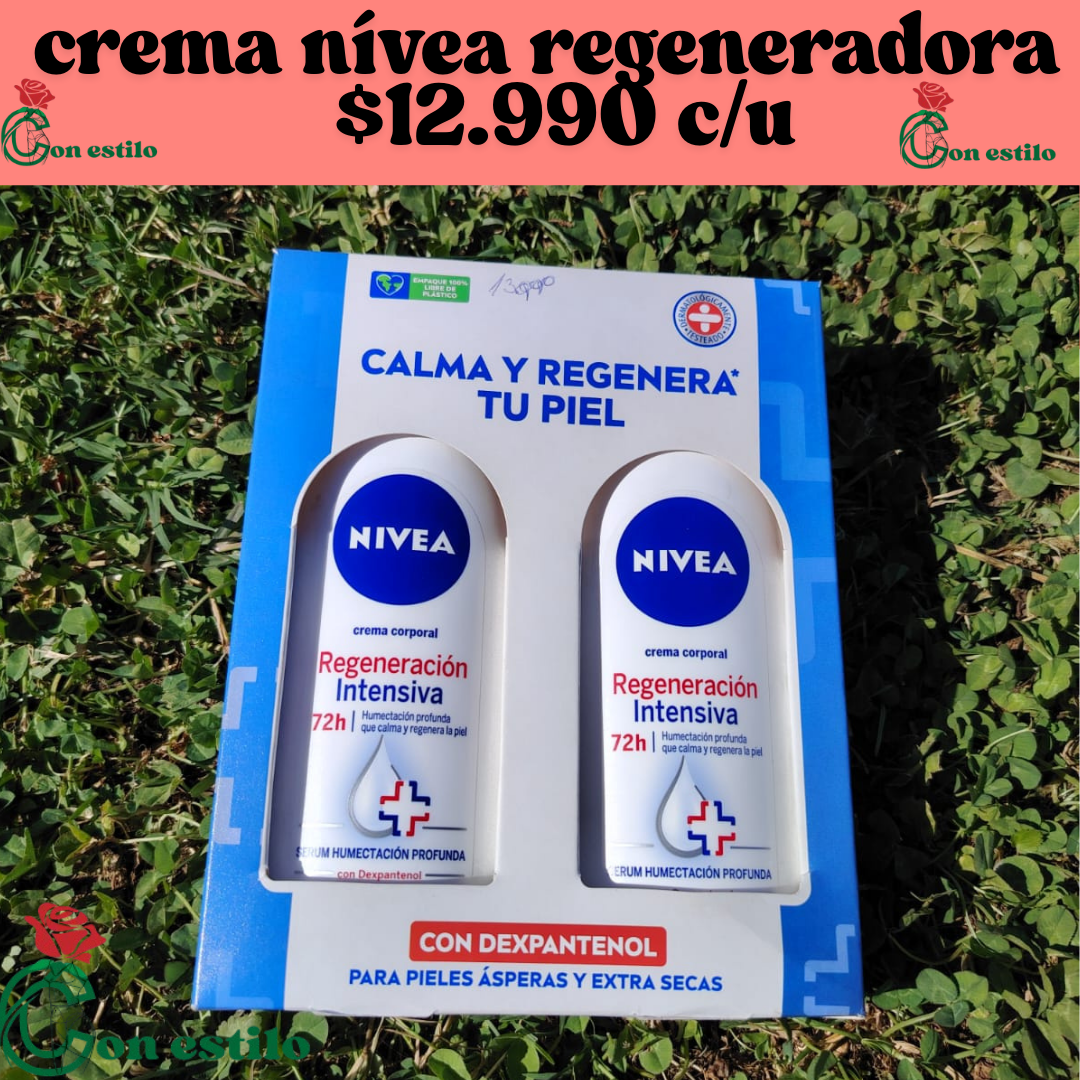 crema nívea regenera tu piel $12990