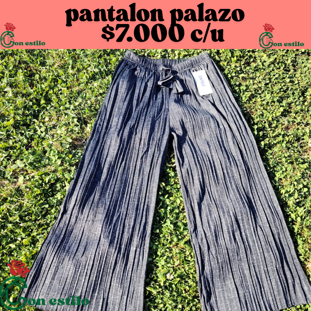 pantalón palazo $7.000