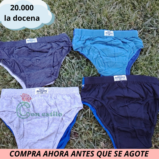 sunga algodon peruano docena 20000