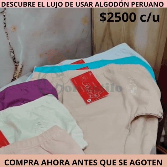CALZON PERUANO FLOR BORDADA