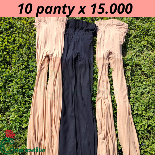 panty mujer adulto grande  10 unidades por 15000