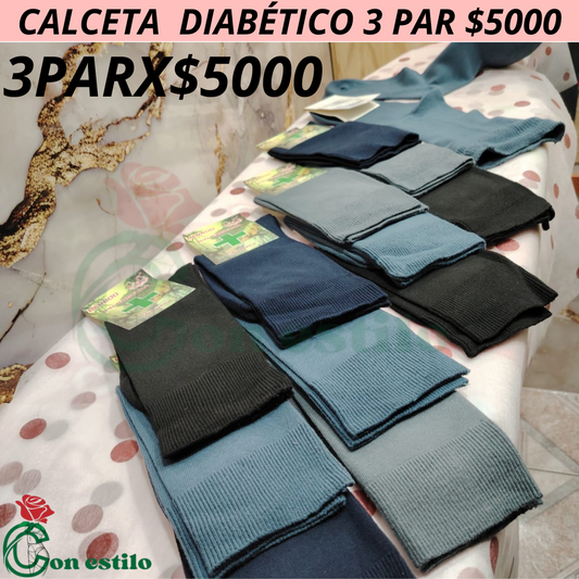CALCETA DIABETICO 3X5000
