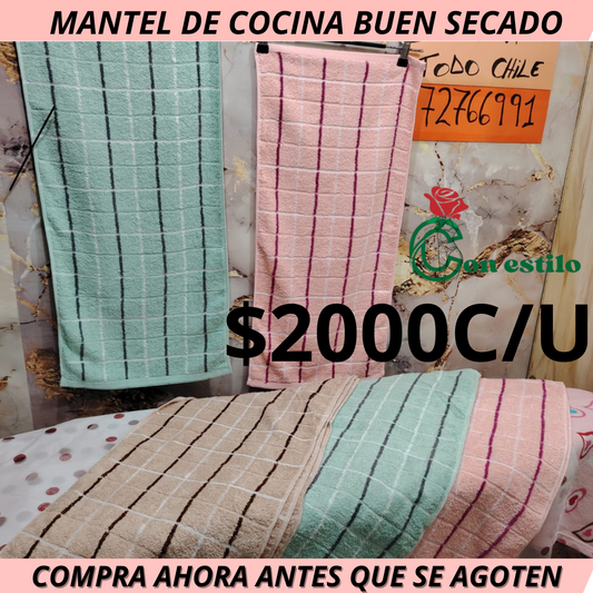 MANTE SECA TODO 2000 C/U