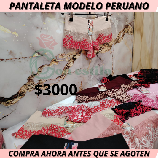 PANTALETA MODELO PERUANO 3000 C/U