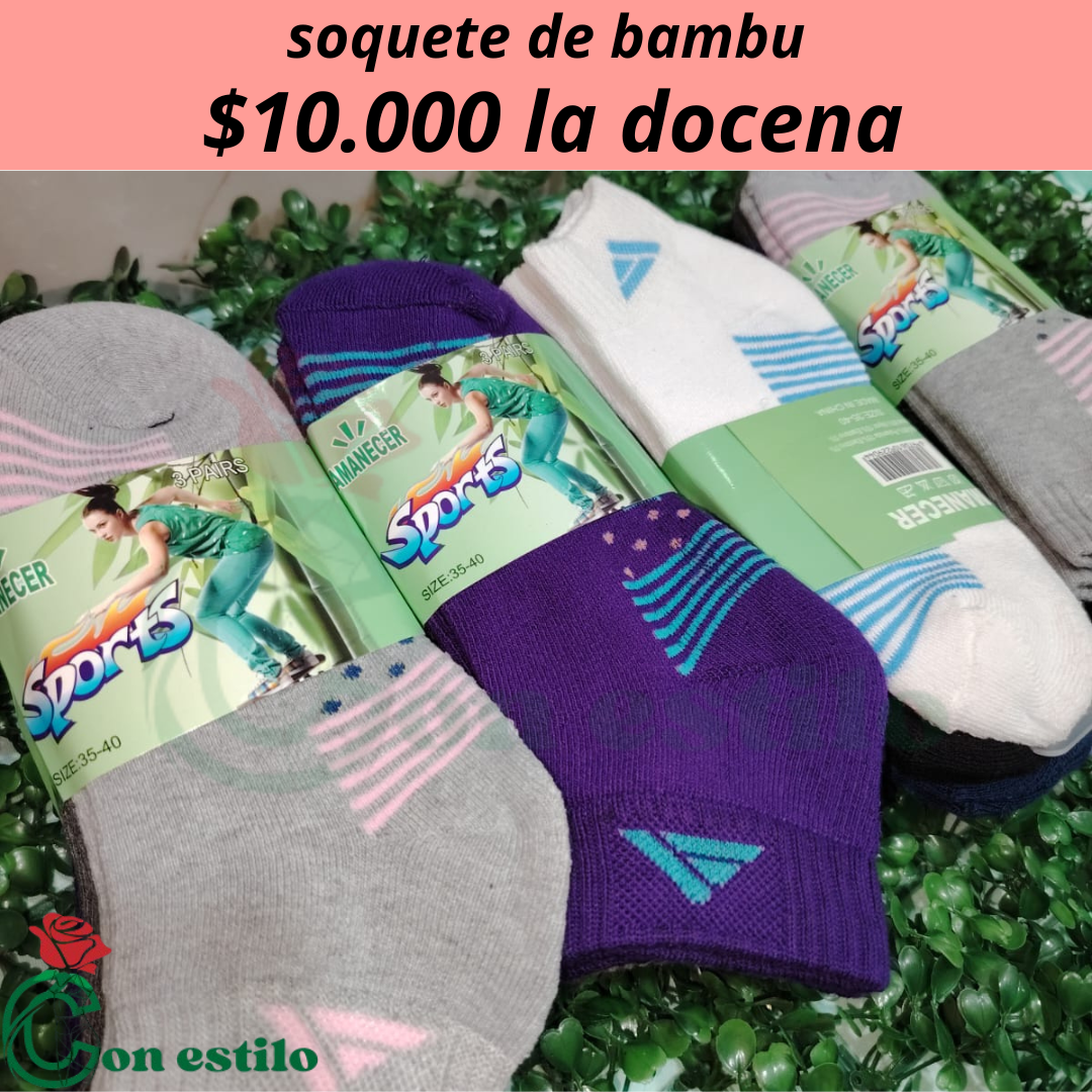 soquete de bambu 10.000 la docena