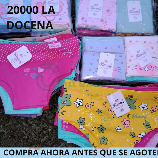 CALZON ROMMY NIÑA 20000 LA DOCENA