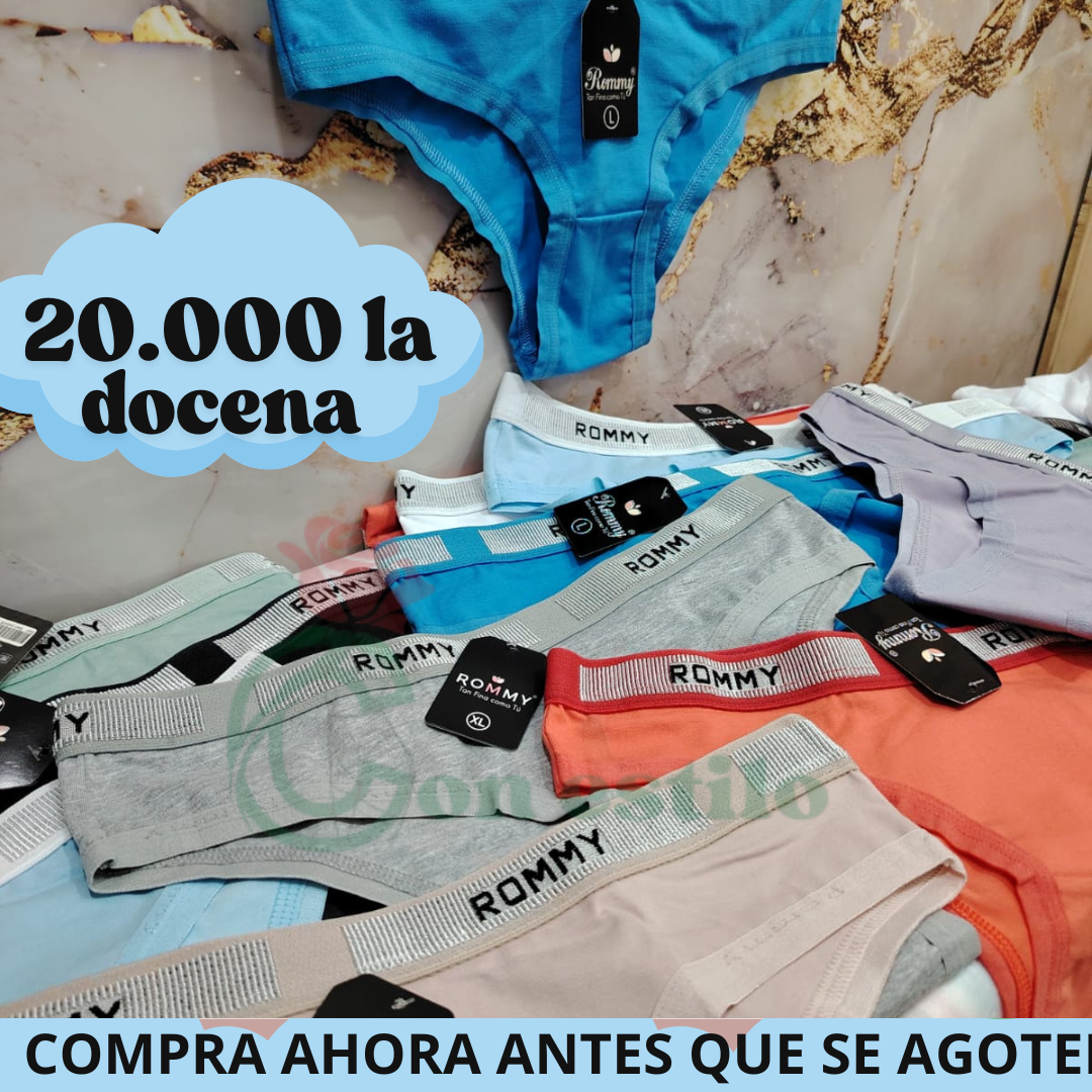 tanga rommy sin costura docena 20000