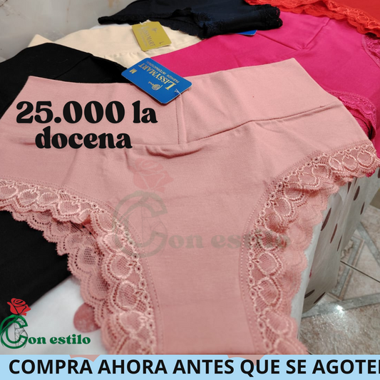 cahetero con encaje peru docena 25000