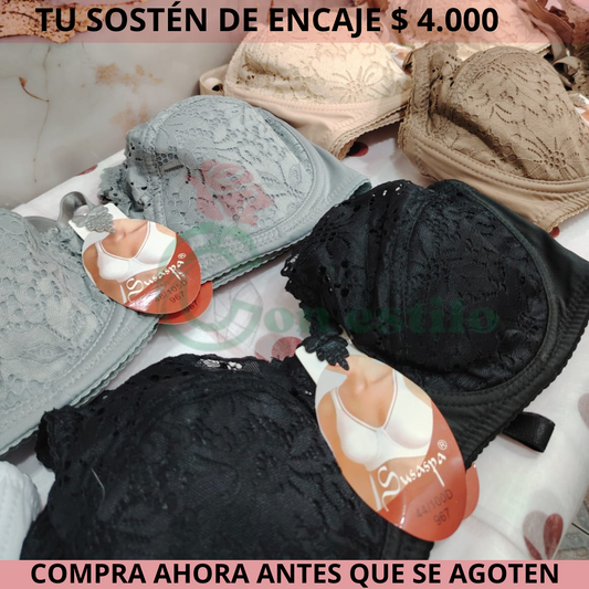 SOSTÉN ENCAJE COPA D