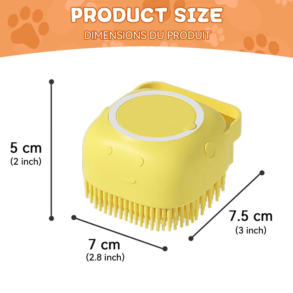 PetGlow™ 2uni CEPILLO DE CILICONA  PARA PERROS