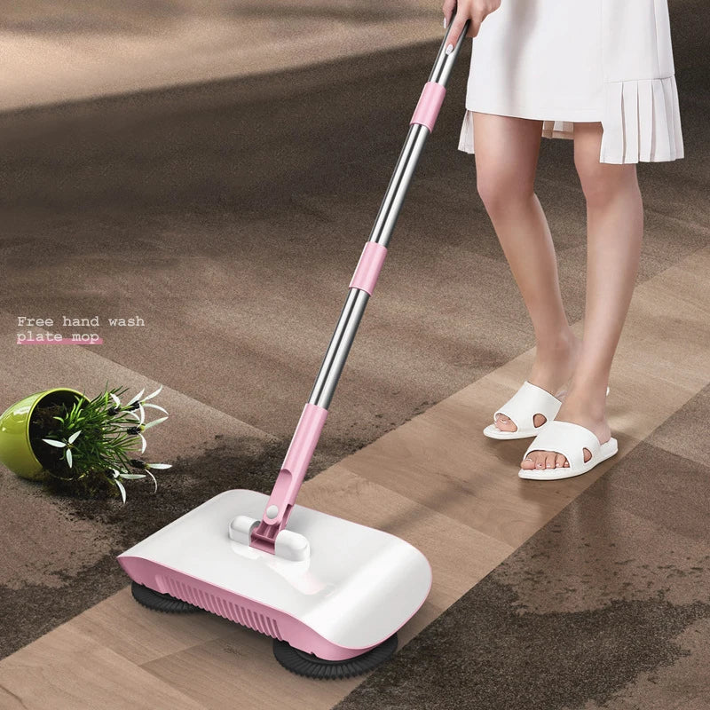 Sweep & Mop Duo™ Escoba y trapeador pala de empuje