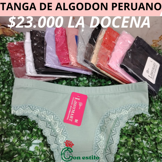 TANGA ALGODON PERUANO 23000 LA DC