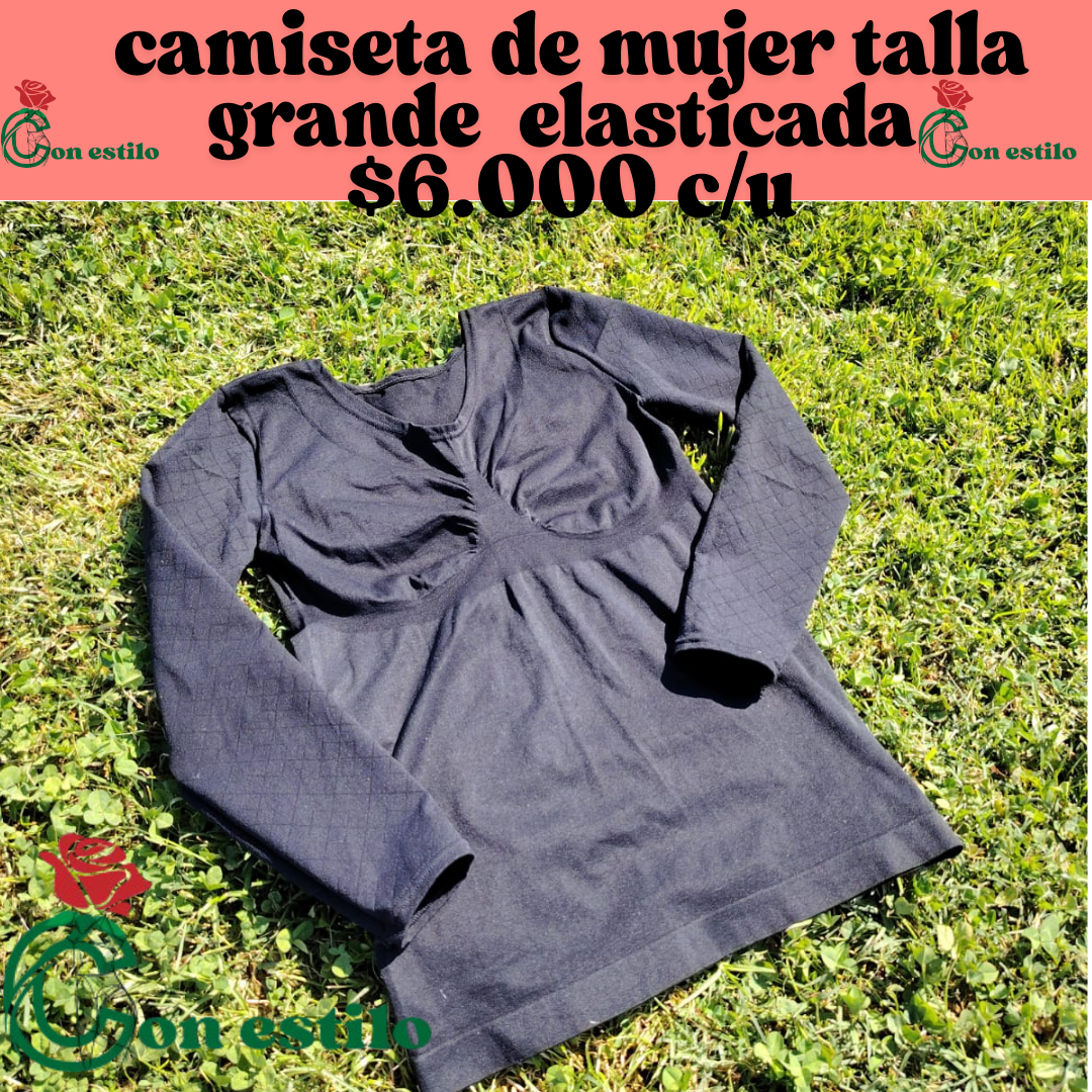 camisetas talla grande $6.000