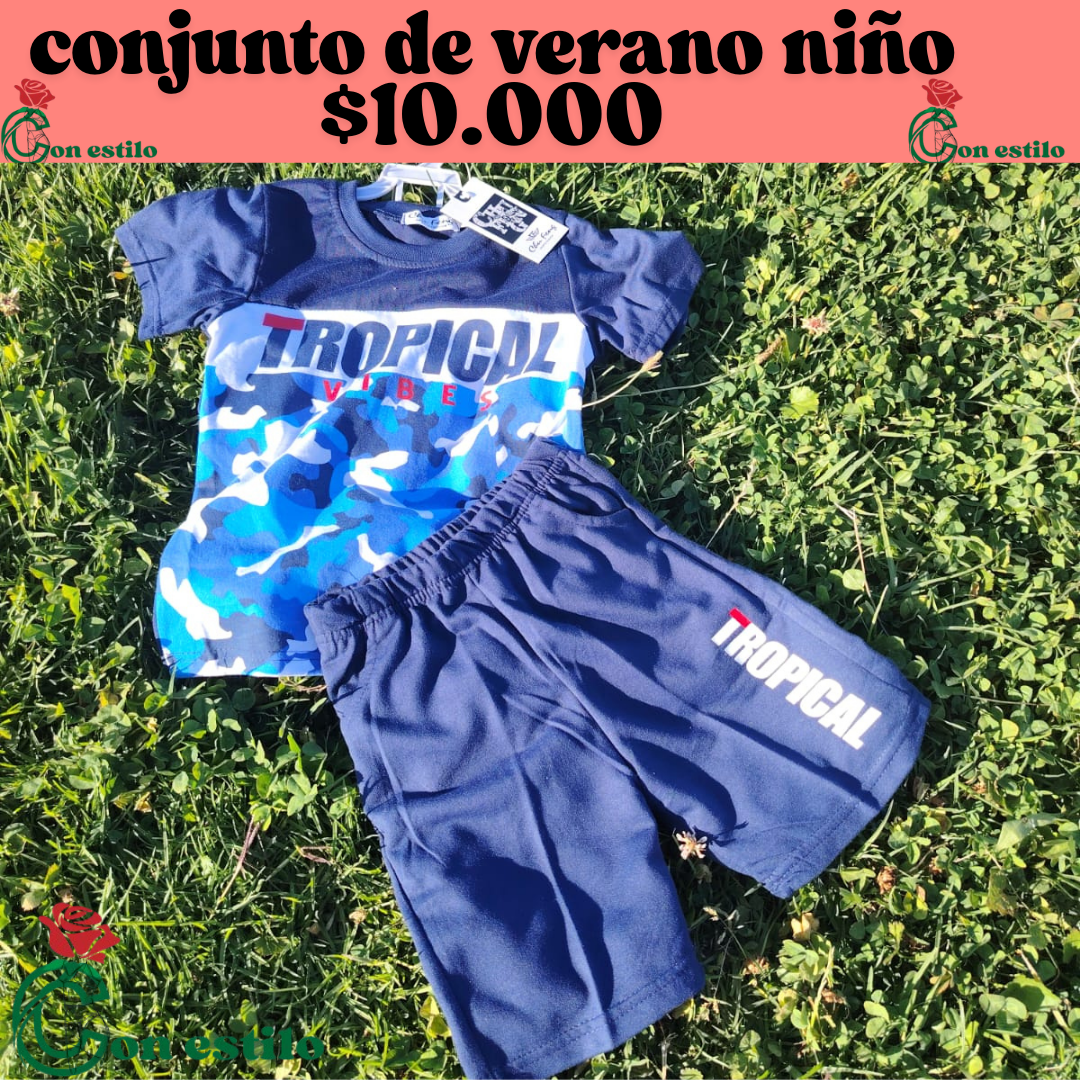 conjunto de verano niño $10.000
