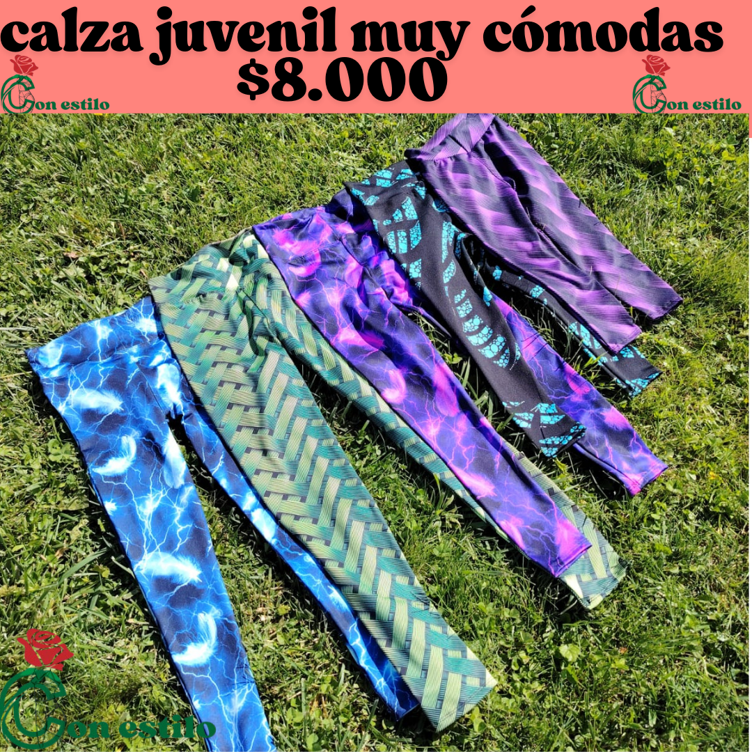 calza juvanil $8.000