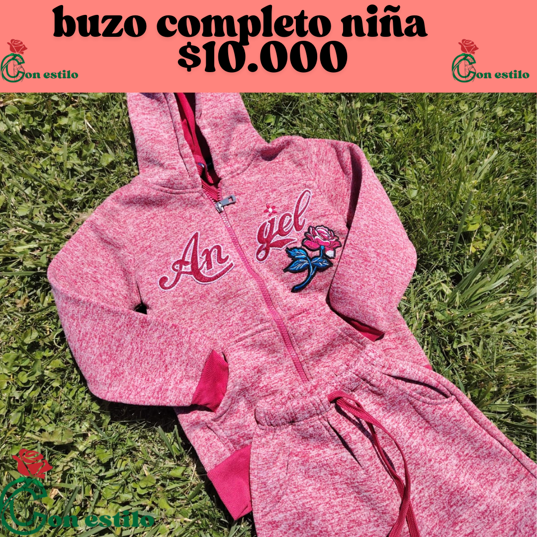 buzo completo niña