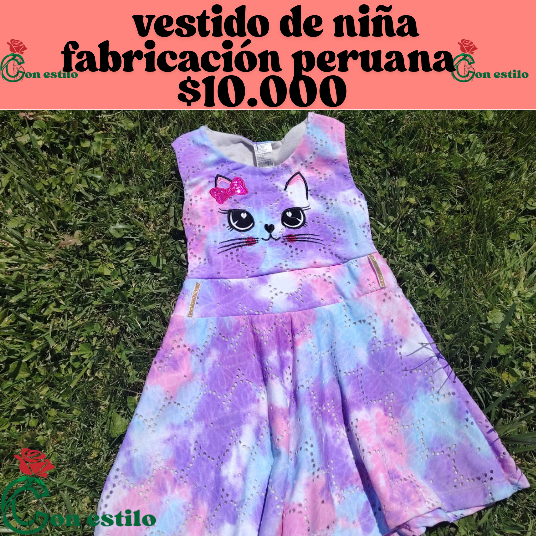 vestido niña $10.000