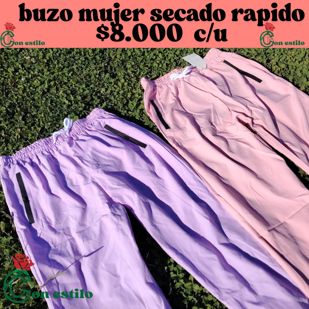 buzo mujer secado rápido $8.000