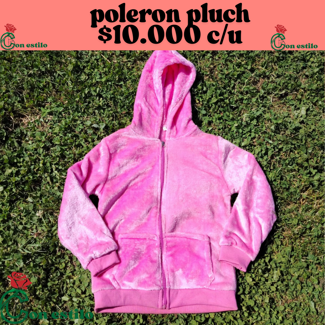 poleron niña pluch $10.000