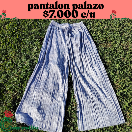 pantalón palazo $7.000