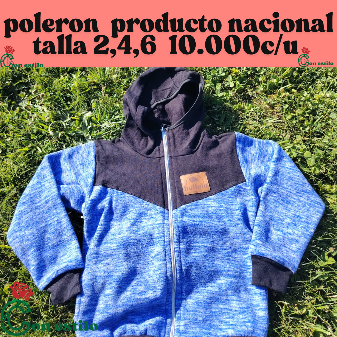 poleron de niño talla 2,4,6   10.000c/u