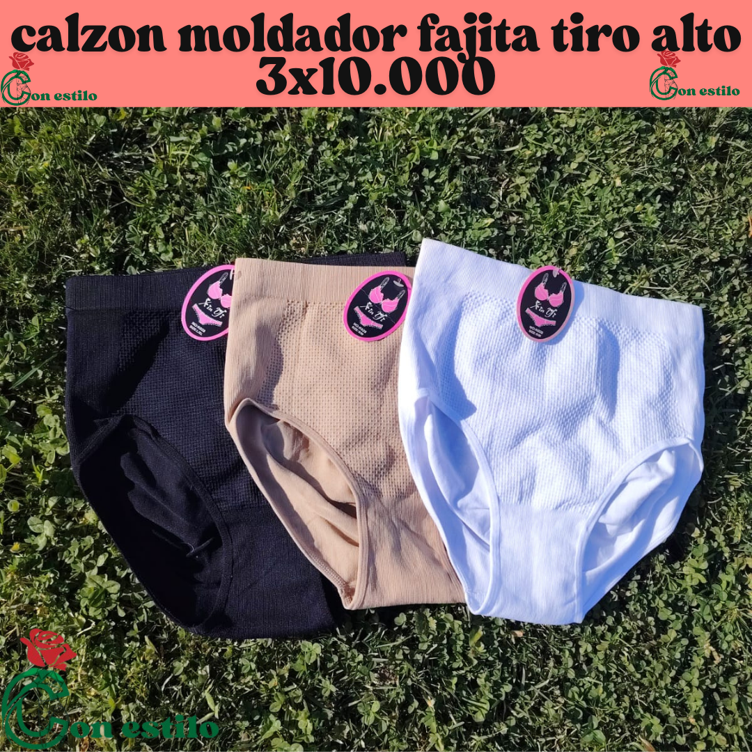 calzón fajita moldeador 3x10.000 S,M,L,XL,XXL