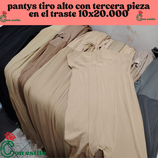 pantys tiro alto 10x20.000 pack ahorro