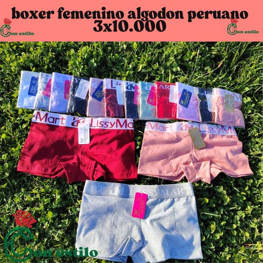 bóxer femenino 3x10.000