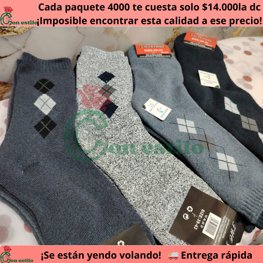 SOQUETE TOALLA CALIDAD la docena 14000