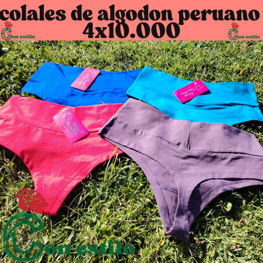 colales corte  pantaletas 4x10.000