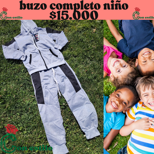 buzo  completo de niño $15.000