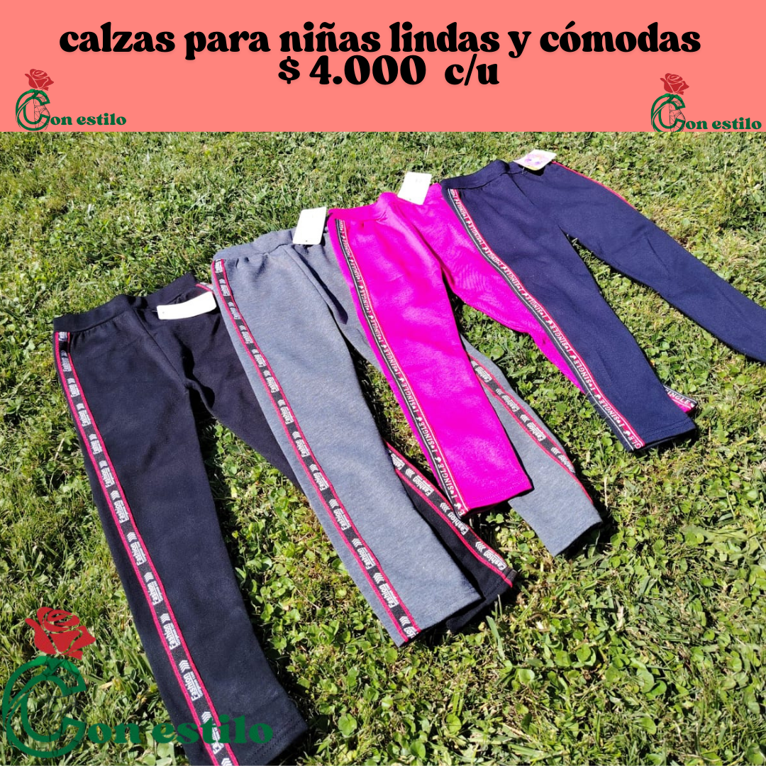 calzas de niña $4.000