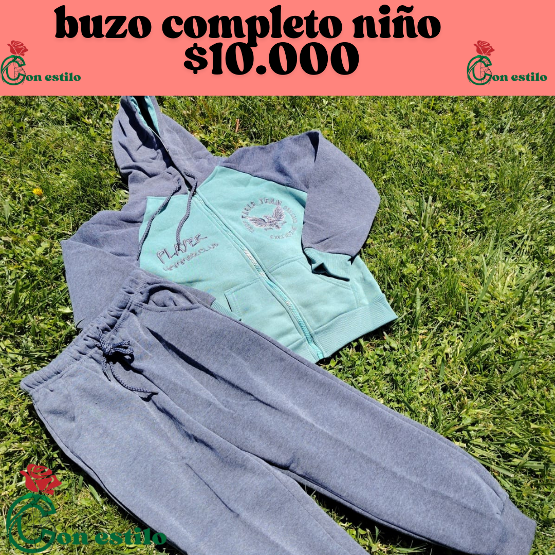 buzo de niño completo