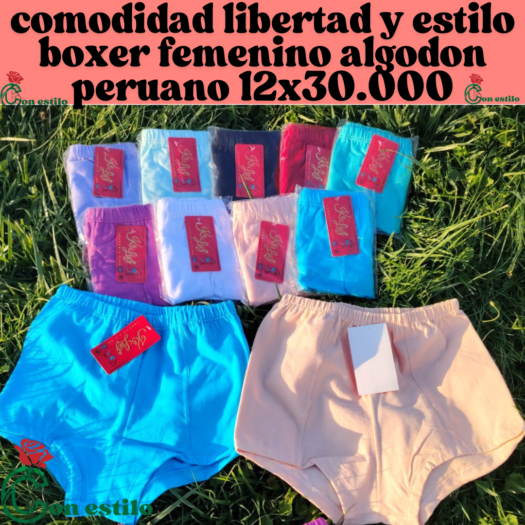 boxer femenino 12x30.000