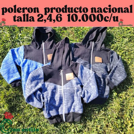 poleron de niño talla 2,4,6   10.000c/u
