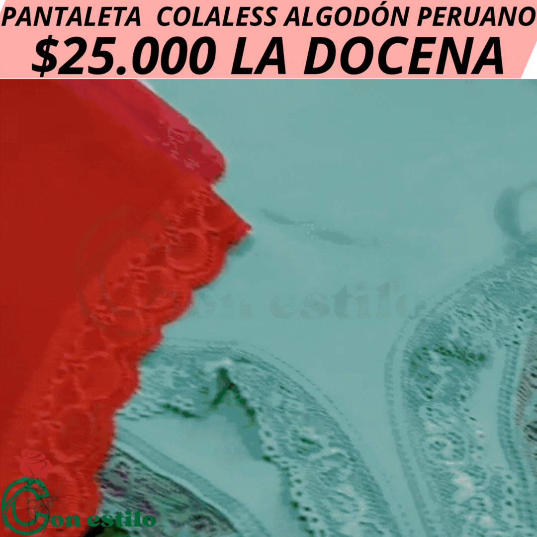 PANTALETA COLALESS ALGODON PERUANO 25000 LA DC